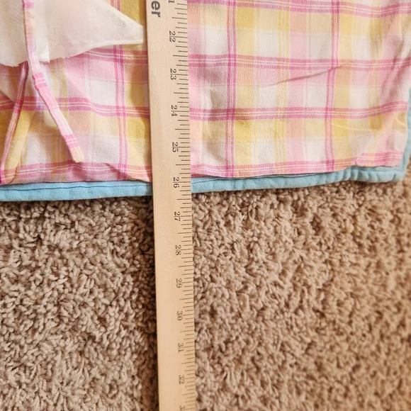 POTTERY BARN Kids Pillow Case Sham Pink Yellow Home Bedding Cotton 26 x 26 - Picture 5 of 7